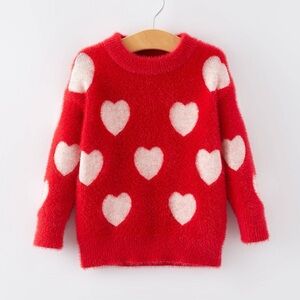 Kids Red Heart Sweater